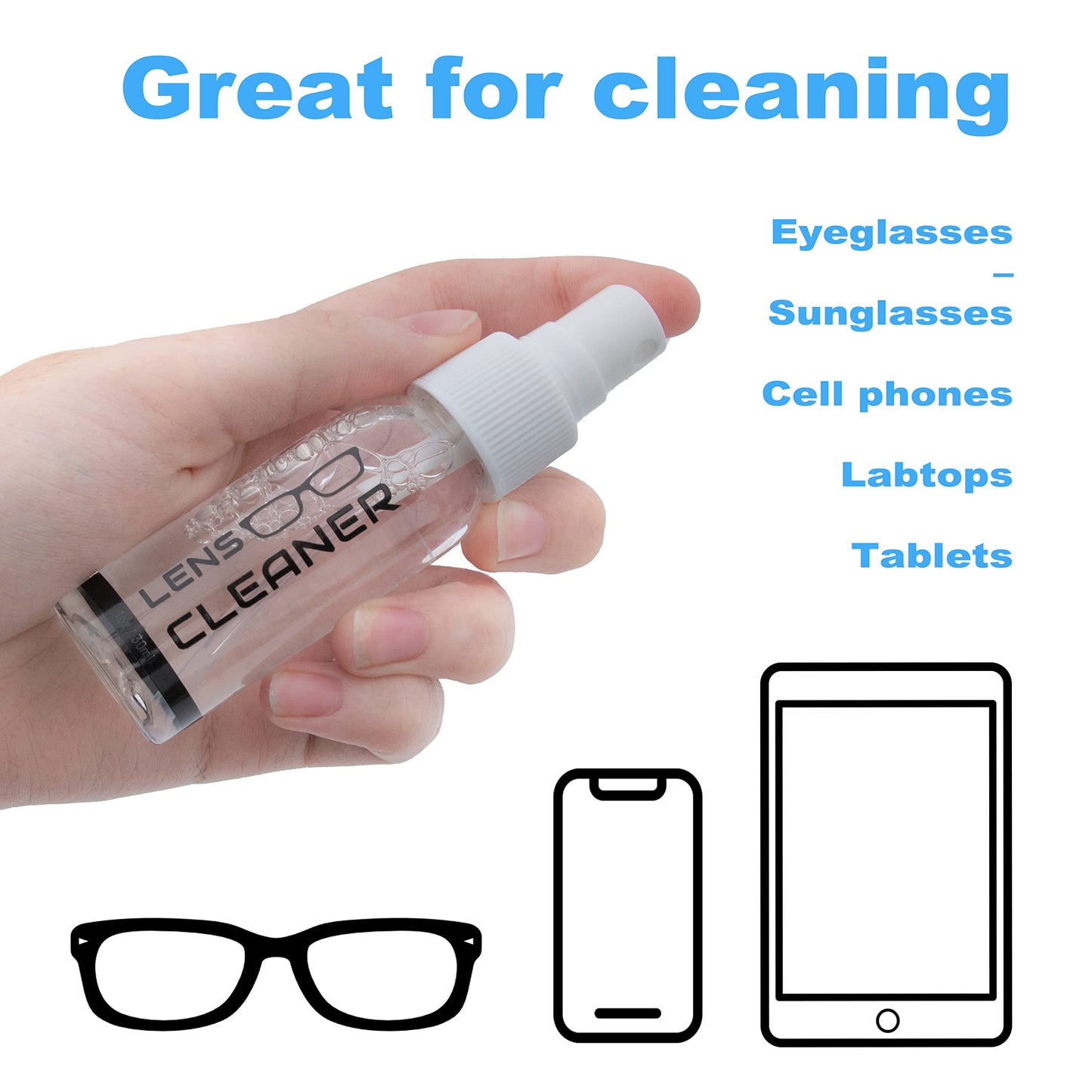Lens Cleaning Spray Travel kit for Eye Glasses, Sunglasses