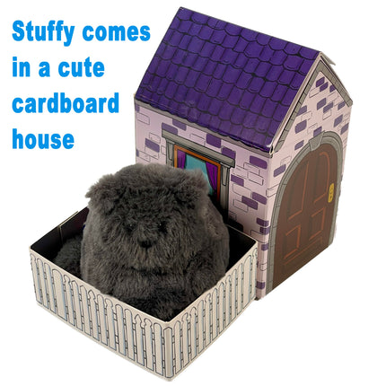 Black Kitty Cat Stuffed Animal Plushie, Mini Kitten Cute Soft Plush