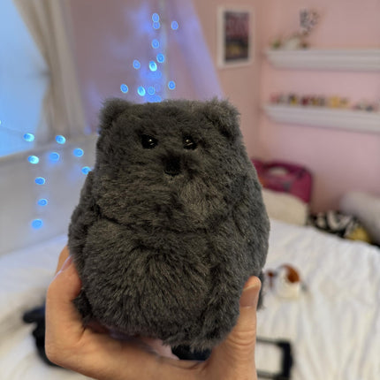 Black Kitty Cat Stuffed Animal Plushie, Mini Kitten Cute Soft Plush