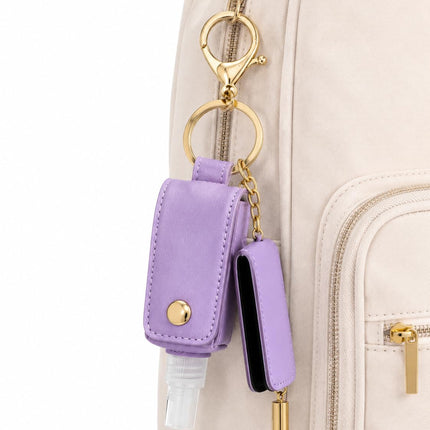 Travel Glasses Cleaning Kit & Bag Charm – Purple