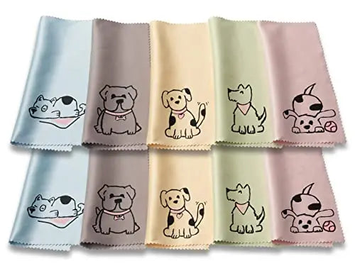 Cute Dog Design—Microfiber Cleaning Cloth for Lens, Eyeglasses